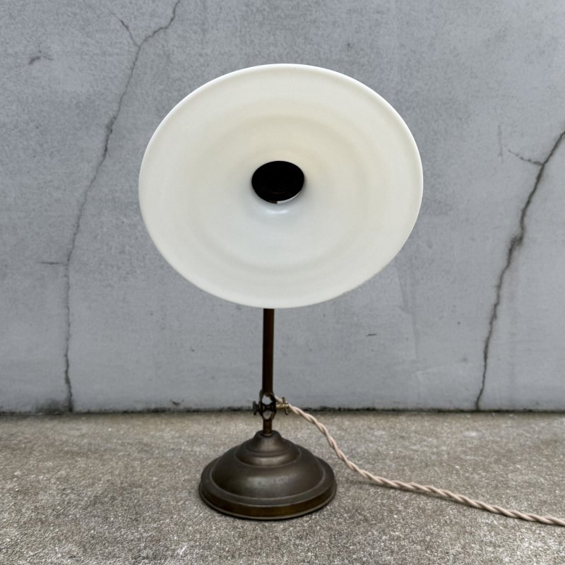 画像2: VINTAGE ANTIQUE FARIES DESKLAMP STANDLIGHT ヴィンテージ アンティーク フェアリーズ デスクライト スタンドライト 卓上照明 / コレクタブル テーブルランプ ブラス 真鍮 E26 店舗什器 BE アメリカ