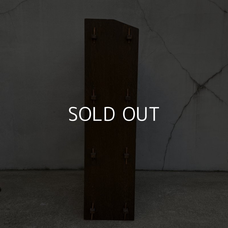 画像3: ANTIQUE VINTAGE アンティーク ヴィンテージ 昭和レトロ 古道具 くさび棚 楔棚 本棚 / 木製 収納 4段 棚 家具 古家具 古民家 蔵 うぶだし