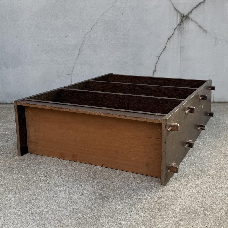 画像6: ANTIQUE VINTAGE アンティーク ヴィンテージ 昭和レトロ 古道具 くさび棚 楔棚 本棚 / 木製 収納 4段 棚 家具 古家具 古民家 蔵 うぶだし