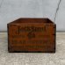 画像2: VINTAGE ANTIQUE WOOD CRATE WOODEN BOX JACK SPRAT ヴィンテージ アンティーク ウッドボックス 木箱 / コレクタブル 収納 ケース アドバタイジング 店舗什器 アメリカ  (2)