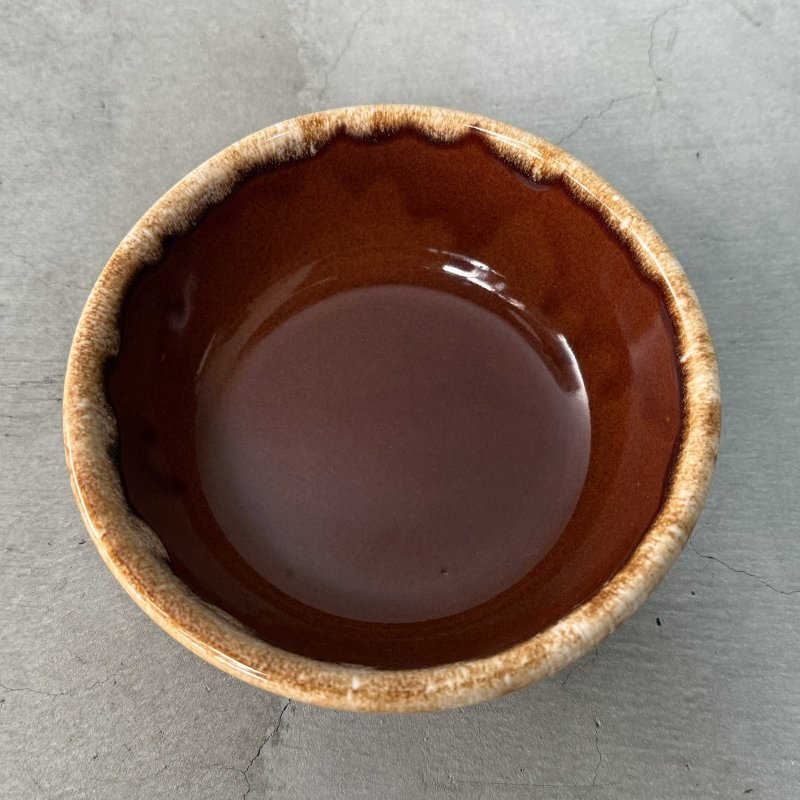画像6: VINTAGE ANTIQUE BOWL ヴィンテージ アンティーク ボウル 食器 陶器 /  ブラウン 茶色 カフェ 喫茶店 店舗什器 アメリカ A