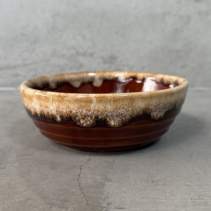 画像5: VINTAGE ANTIQUE BOWL ヴィンテージ アンティーク ボウル 食器 陶器 /  ブラウン 茶色 カフェ 喫茶店 店舗什器 アメリカ A