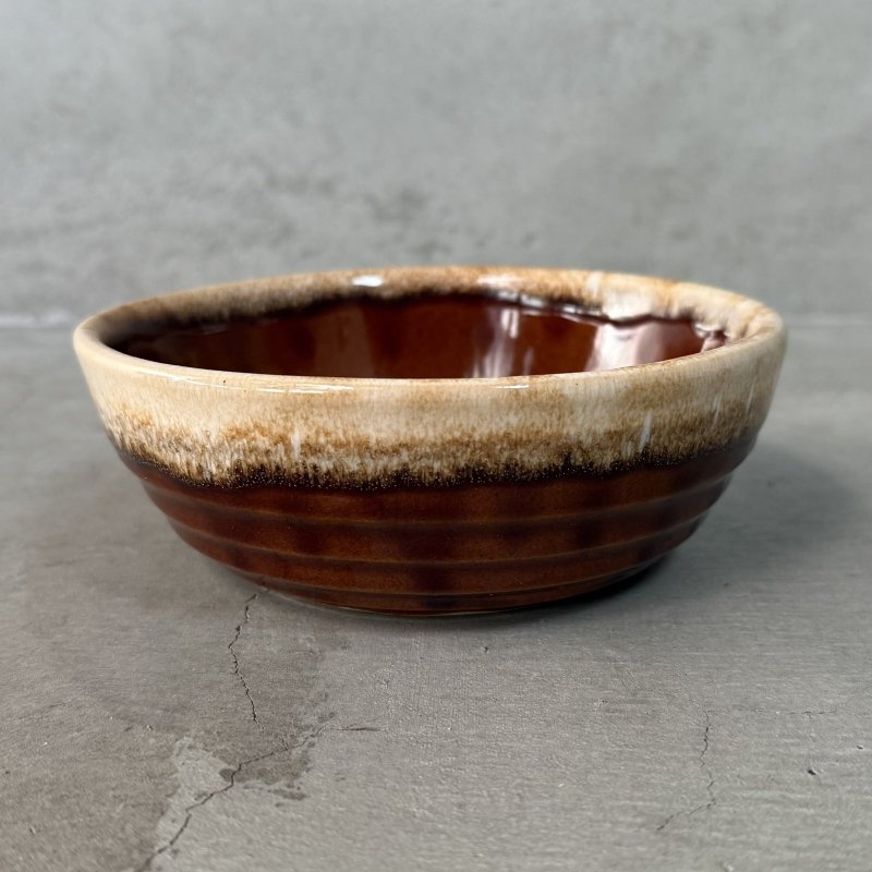 画像3: VINTAGE ANTIQUE BOWL ヴィンテージ アンティーク ボウル 食器 陶器 /  ブラウン 茶色 カフェ 喫茶店 店舗什器 アメリカ B