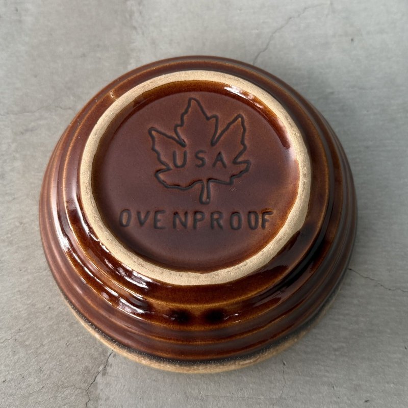 画像7: VINTAGE ANTIQUE BOWL ヴィンテージ アンティーク ボウル 食器 陶器 /  ブラウン 茶色 カフェ 喫茶店 店舗什器 アメリカ A