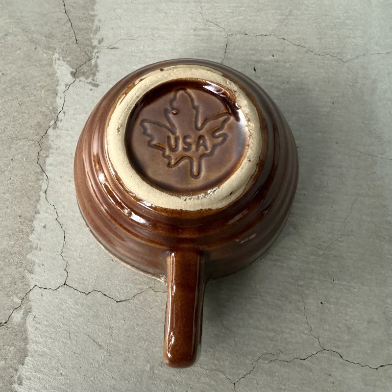 画像5: VINTAGE ANTIQUE CUP AND SAUCER ヴィンテージ アンティーク カップ＆ソーサー マグ 食器 陶器 / コーヒーカップ ブラウン 茶色 カフェ 喫茶店 店舗什器 アメリカ a