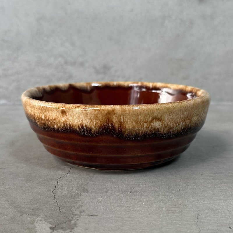 画像3: VINTAGE ANTIQUE BOWL ヴィンテージ アンティーク ボウル 食器 陶器 /  ブラウン 茶色 カフェ 喫茶店 店舗什器 アメリカ A