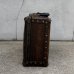 画像4: VINTAGE ANTIQUE SUITCASE LEATHEROID MFG.CO ヴィンテージ アンティーク ファイバースーツケース トランク / カバン ディスプレイ 収納 茶色 店舗什器 アメリカ (4)