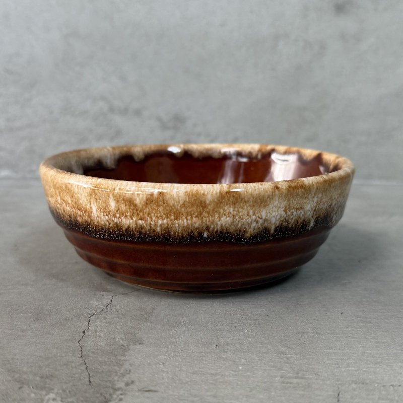 画像4: VINTAGE ANTIQUE BOWL ヴィンテージ アンティーク ボウル 食器 陶器 /  ブラウン 茶色 カフェ 喫茶店 店舗什器 アメリカ A