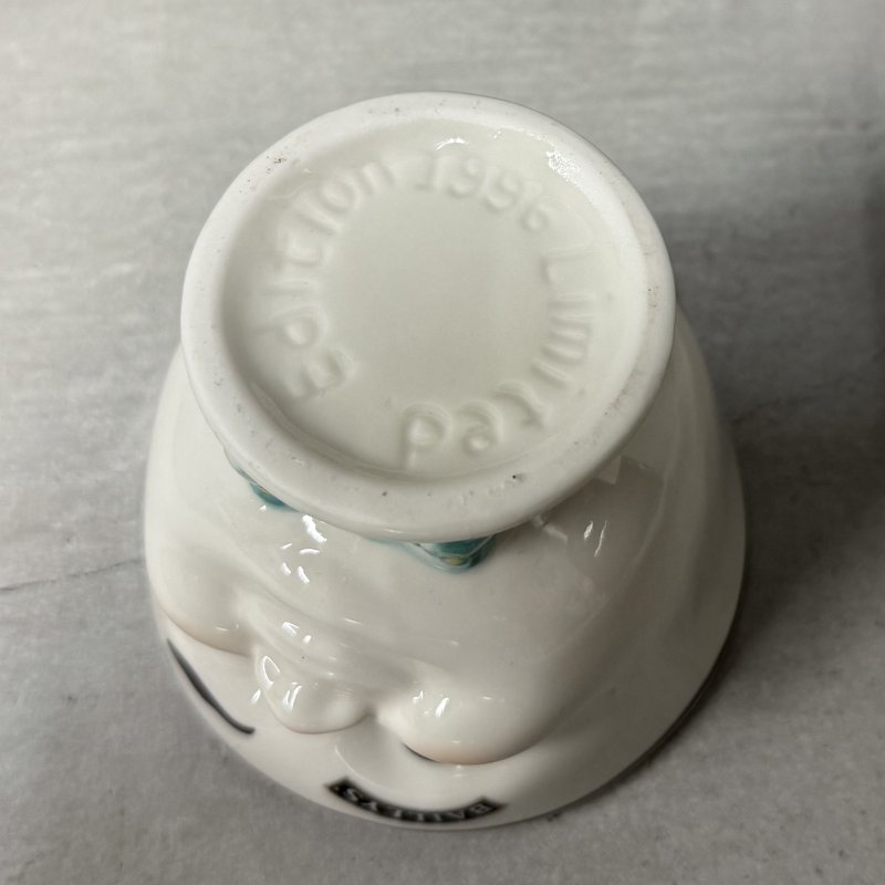 画像6: VINTAGE ANTIQUE BAILEYS SUGAR POT ヴィンテージ アンティーク ベイリーズ フェイスカップ シュガーポット / コレクタブル オブジェ ティーカップ マグカップ ノベルティ 1996年限定 陶器 食器 雑貨 B