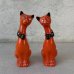 画像1: VINTAGE ANTIQUE CAT SALT AND PEPPER SHAKERS ヴィンテージ アンティーク 猫 ねこ ソルト＆ペッパー 塩胡椒入れ / 陶器 コレクタブル オブジェ 置物 雑貨 輸出用 日本製 JAPAN (1)