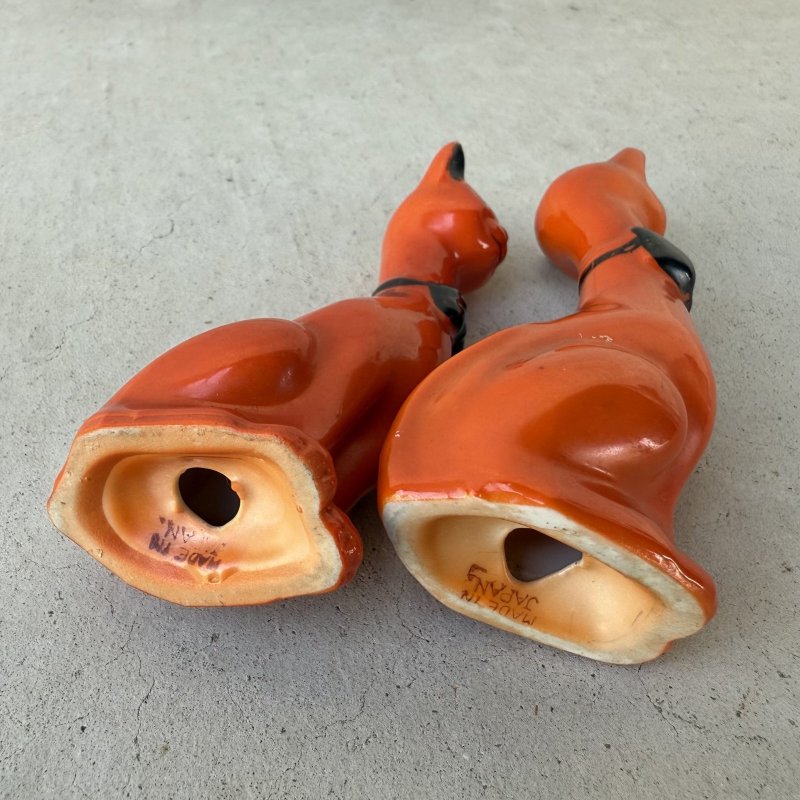画像7: VINTAGE ANTIQUE CAT SALT AND PEPPER SHAKERS ヴィンテージ アンティーク 猫 ねこ ソルト＆ペッパー 塩胡椒入れ / 陶器 コレクタブル オブジェ 置物 雑貨 輸出用 日本製 JAPAN