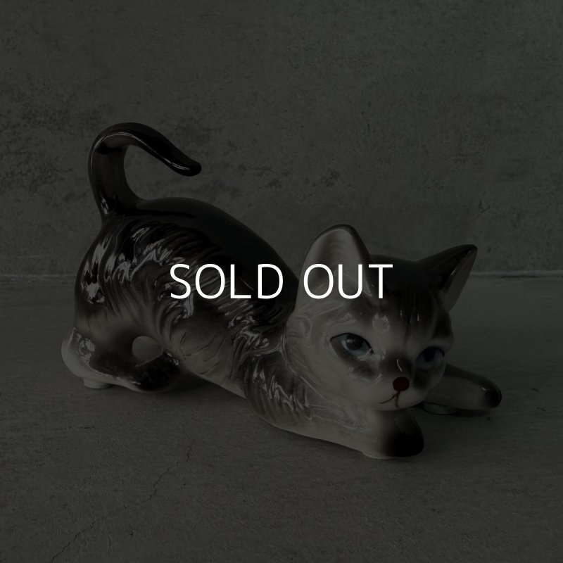 画像4: VINTAGE ANTIQUE CAT FIGURINE ヴィンテージ アンティーク 猫 ネコ オブジェ 陶器 / コレクタブル インテリア 子猫 置物 雑貨 3匹 セット アメリカ 