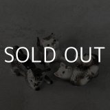 VINTAGE ANTIQUE CAT FIGURINE ヴィンテージ アンティーク 猫 ネコ オブジェ 陶器 / コレクタブル インテリア 子猫 置物 雑貨 3匹 セット アメリカ 