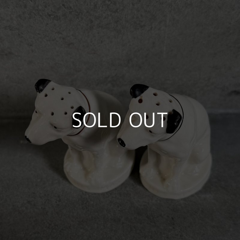画像6: VINTAGE ANTIQUE VICTOR NIPPER DOG SALT AND PEPPER SHAKERS ヴィンテージ アンティーク ビクター ニッパー犬 ソルト＆ペッパー 塩胡椒入れ オブジェ / 陶器 コレクタブル 置物 雑貨 アメリカ