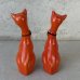 画像2: VINTAGE ANTIQUE CAT SALT AND PEPPER SHAKERS ヴィンテージ アンティーク 猫 ねこ ソルト＆ペッパー 塩胡椒入れ / 陶器 コレクタブル オブジェ 置物 雑貨 輸出用 日本製 JAPAN (2)