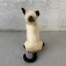 画像3: VINTAGE ANTIQUE LEFTON CAT FIGURINE ヴィンテージ アンティーク 猫 ネコ オブジェ 置物 / コレクタブル シャムネコ インテリア 陶器 雑貨 輸出用 日本製 JAPAN (3)