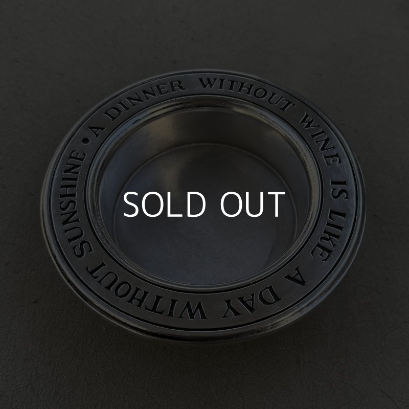 画像1: VINTAGE ANTIQUE AMERICAN INSPIRATIONSE WINE BOTTLE COASTER ヴィンテージ アンティーク トレー プレート ワインボトルコースター / インテリア ピューター 小物入れ 雑貨 店舗什器 アメリカ