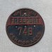 画像1: VINTAGE ANTIQUE FREEPORT PLATE ヴィンテージ アンティーク 車両登録税 プレート ナンバープレート ライセンスプレート / インダストリアル モーター系 ガレージ ディスプレイ 車 1929年 749 アメリカ (1)