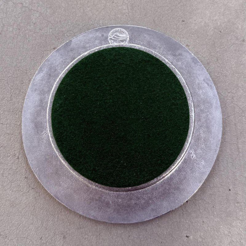 画像3: VINTAGE ANTIQUE AMERICAN INSPIRATIONSE WINE BOTTLE COASTER ヴィンテージ アンティーク トレー プレート ワインボトルコースター / インテリア ピューター 小物入れ 雑貨 店舗什器 アメリカ