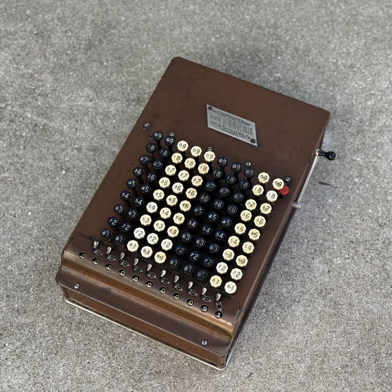 画像2: VINTAGE ANTIQUE COMPTOMETER FELT&TARRANT MFG.CO ヴィンテージ アンティーク 加算機 計算機 コンプトメーター / オブジェ ディスプレイ インテリア 店舗什器 アメリカ (2)