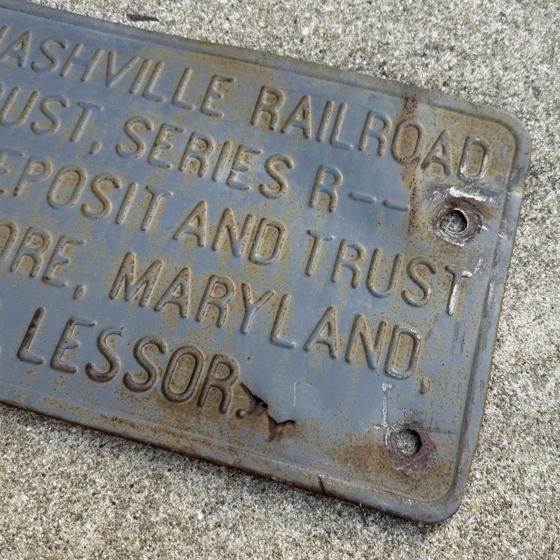 画像5: VINTAGE ANTIQUE RAILROAD SIGNBOARD ヴィンテージ アンティーク レイルロード 鉄道 サインボード 看板 プレート / ウォールインテリア ガレージ アドバタイジング コレクタブル 店舗什器 アメリカ