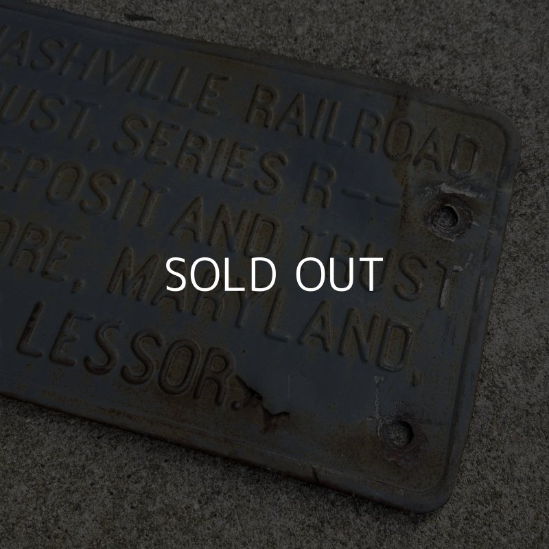 画像5: VINTAGE ANTIQUE RAILROAD SIGNBOARD ヴィンテージ アンティーク レイルロード 鉄道 サインボード 看板 プレート / ウォールインテリア ガレージ アドバタイジング コレクタブル 店舗什器 アメリカ