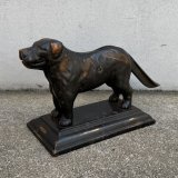 VINTAGE ANTIQUE JAPANNED NUTCRACKER CROWES IRON WORKS DOG ヴィンテージ アンティーク ジャパンド ジャパンフィニッシュ くるみ割り ナッツクラッカー 犬 / コレクタブル ディスプレイ オブジェ キャストアイアン 鋳物 置物 動物 雑貨 アメリカ