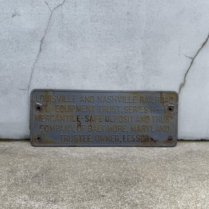 画像1: VINTAGE ANTIQUE RAILROAD SIGNBOARD ヴィンテージ アンティーク レイルロード 鉄道 サインボード 看板 プレート / ウォールインテリア ガレージ アドバタイジング コレクタブル 店舗什器 アメリカ