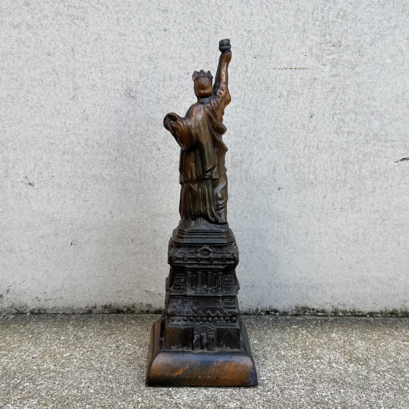 画像2: VINTAGE ANTIQUE STATUE OF LIBERTY THERMOMETER ヴィンテージ アンティーク 自由の女神 温度計 / コレクタブル オブジェ インテリア ディスプレイ 置物 雑貨 アメリカ