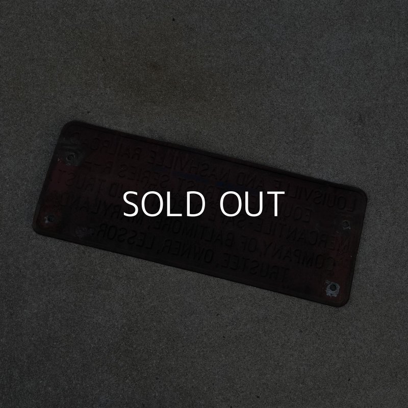 画像2: VINTAGE ANTIQUE RAILROAD SIGNBOARD ヴィンテージ アンティーク レイルロード 鉄道 サインボード 看板 プレート / ウォールインテリア ガレージ アドバタイジング コレクタブル 店舗什器 アメリカ