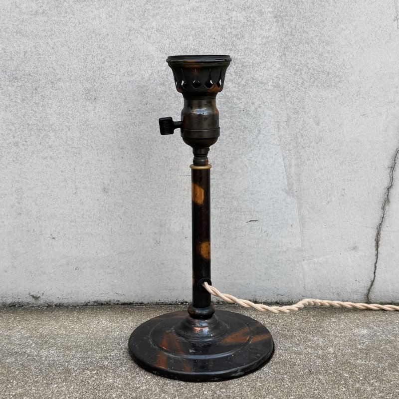 画像3: VINTAGE ANTIQUE JAPANNED DESKLAMP ヴィンテージ アンティーク ジャパンド ジャパンフィニッシュ デスクランプ スタンドライト 卓上ライト 照明 / テーブルランプ コレクタブル 店舗什器 アメリカ