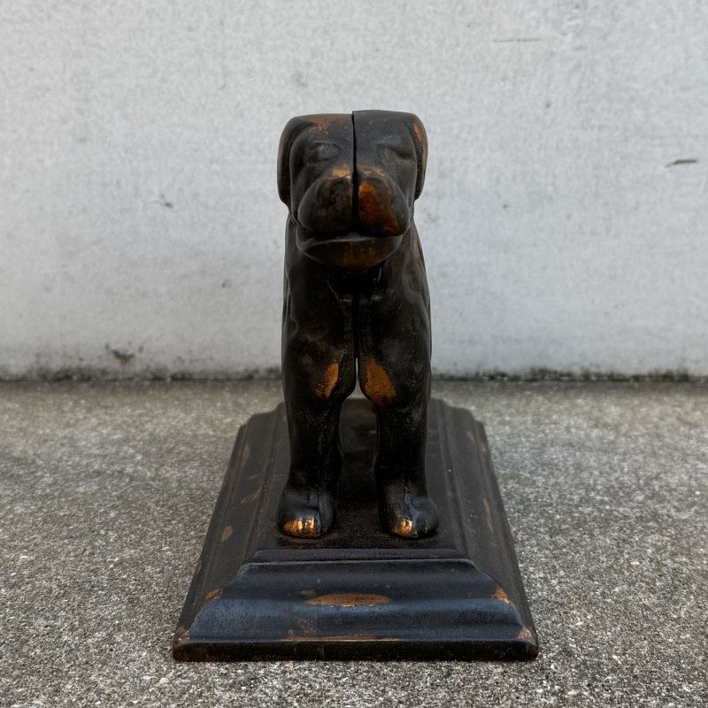 画像2: VINTAGE ANTIQUE JAPANNED NUTCRACKER CROWES IRON WORKS DOG ヴィンテージ アンティーク ジャパンド ジャパンフィニッシュ くるみ割り ナッツクラッカー 犬 / コレクタブル ディスプレイ オブジェ キャストアイアン 鋳物 置物 動物 雑貨 アメリカ