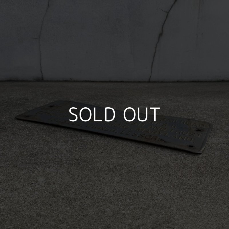 画像3: VINTAGE ANTIQUE RAILROAD SIGNBOARD ヴィンテージ アンティーク レイルロード 鉄道 サインボード 看板 プレート / ウォールインテリア ガレージ アドバタイジング コレクタブル 店舗什器 アメリカ