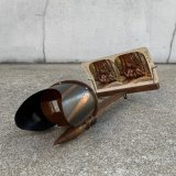 VINTAGE ANTIQUE STEREOSCOP JAPANNED ヴィンテージ アンティーク ステレオスコープ ジャパンド ジャパンフィニッシュ / オブジェ インテリア ディスプレイ コレクタブル 眼鏡 アメリカ B