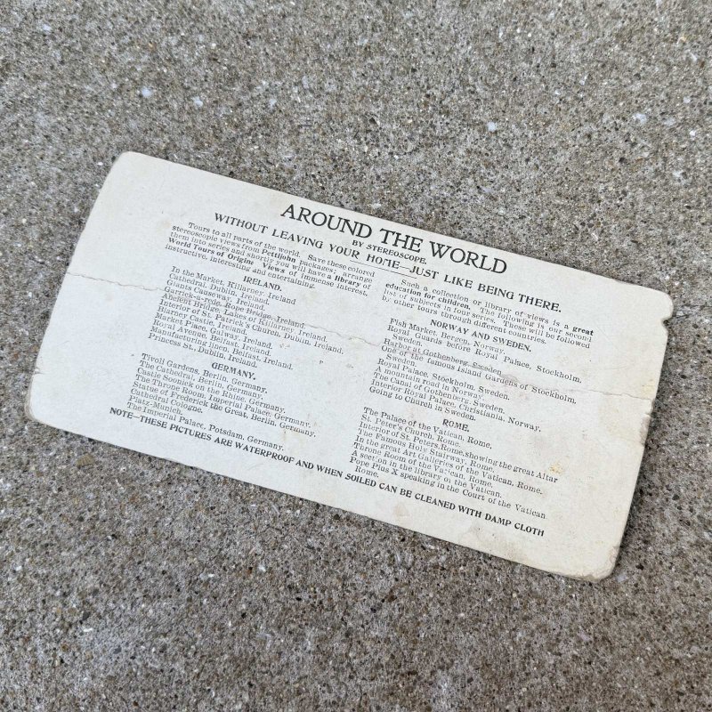 画像2: VINTAGE ANTIQUE STEREOSCOP PHOTO ヴィンテージ アンティーク ステレオスコープ 写真 ステレオカード / コレクタブル ディスプレイ インテリア アメリカ D