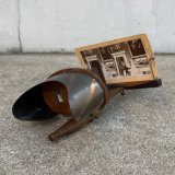 VINTAGE ANTIQUE STEREOSCOP JAPANNED ヴィンテージ アンティーク ステレオスコープ ジャパンド ジャパンフィニッシュ / オブジェ インテリア ディスプレイ コレクタブル 眼鏡 アメリカ A