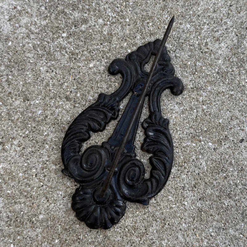 画像1: VINTAGE ANTIQUE WALL MOUNTED RECEIPT SPIKE HOOK ヴィンテージ アンティーク レシートスパイク フック 伝票差し / ウォールインテリア キャストアイアン 壁付け 黒色 店舗備品 アメリカ