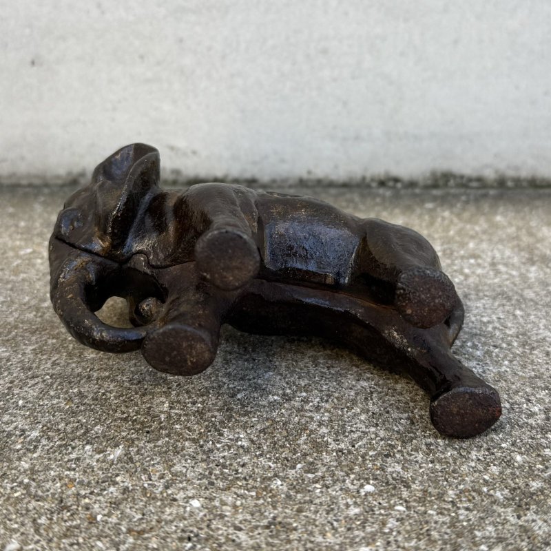 画像8: VINTAGE ANTIQUE ELEPHANT PIGGY BANK ヴィンテージ アンティーク 象 コインバンク マネーバンク 貯金箱 / コレクタブル オブジェ インテリア ディスプレイ キャストアイアン 動物 置物 雑貨 アメリカ