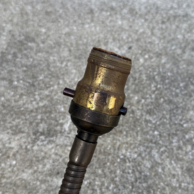 画像9: VINTAGE ANTIQUE DESKLAMP ALADDIN ヴィンテージ アンティーク デスクランプ スタンドライト 卓上ライト テーブルランプ 照明 / グースネック アイアン E26 店舗什器 アメリカ