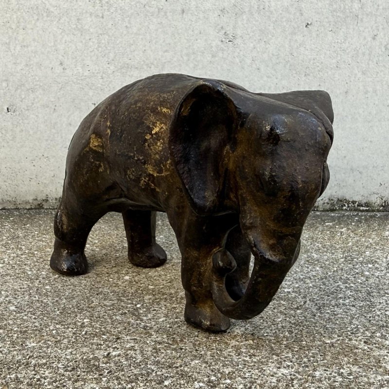 画像6: VINTAGE ANTIQUE ELEPHANT PIGGY BANK ヴィンテージ アンティーク 象 コインバンク マネーバンク 貯金箱 / コレクタブル オブジェ インテリア ディスプレイ キャストアイアン 動物 置物 雑貨 アメリカ