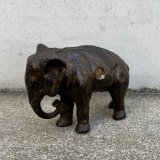 VINTAGE ANTIQUE ELEPHANT PIGGY BANK ヴィンテージ アンティーク 象 コインバンク マネーバンク 貯金箱 / コレクタブル オブジェ インテリア ディスプレイ キャストアイアン 動物 置物 雑貨 アメリカ