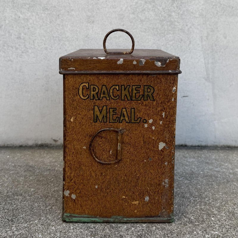 画像2: VINTAGE ANTIQUE CRACKER MEAL TIN CAN ヴィンテージ アンティーク  缶 ボックス 箱 / コレクタブル ケース アドバタイジング オブジェ ディスプレイ ブリキ クラッカー お菓子 企業物 アメリカ