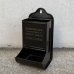 画像1: VINTAGE ANTIQUE  MATCH HOLDER ヴィンテージ アンティーク マッチ箱ホルダー ボックス / コレクタブル ケース アドバタイジング ディスプレイ ウォールインテリア 企業物 喫煙具 アメリカ (1)