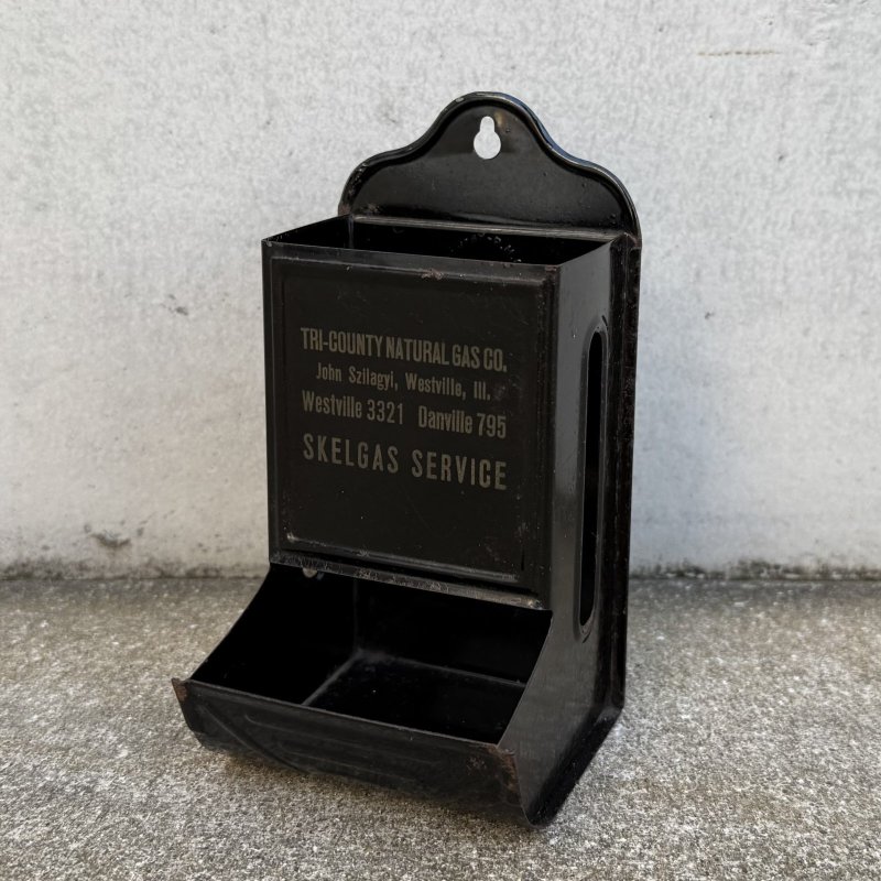 画像1: VINTAGE ANTIQUE  MATCH HOLDER ヴィンテージ アンティーク マッチ箱ホルダー ボックス / コレクタブル ケース アドバタイジング ディスプレイ ウォールインテリア 企業物 喫煙具 アメリカ