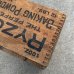 画像9: VINTAGE ANTIQUE WOOD CRATE WOODEN BOX RYZON BAKING POWDER ヴィンテージ アンティーク ウッドボックス 木箱 / コレクタブル 収納 ケース アドバタイジング 企業物 店舗什器 アメリカ  (9)