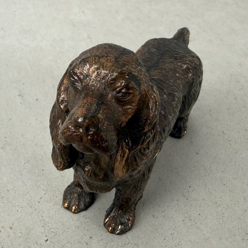 画像8: VINTAGE ANTIQUE DOG ヴィンテージ アンティーク コッカースパニエル 犬 / コレクタブル オブジェ インテリア ディスプレイ キャストアイアン ペーパーウェイト 置物 アメリカ