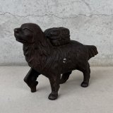VINTAGE ANTIQUE A.C.WILLIAMS PIGGY BANK ST BERNARD RESCUE DOG ヴィンテージ アンティーク コインバンク 貯金箱 セントバーナード 犬 / コレクタブル オブジェ キャストアイアン 救助犬 置物 雑貨 鋳物 アメリカ