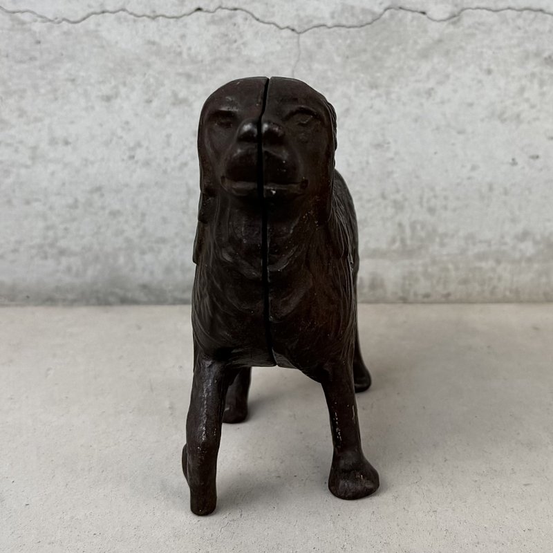 画像2: VINTAGE ANTIQUE A.C.WILLIAMS PIGGY BANK ST BERNARD RESCUE DOG ヴィンテージ アンティーク コインバンク 貯金箱 セントバーナード 犬 / コレクタブル オブジェ キャストアイアン 救助犬 置物 雑貨 鋳物 アメリカ