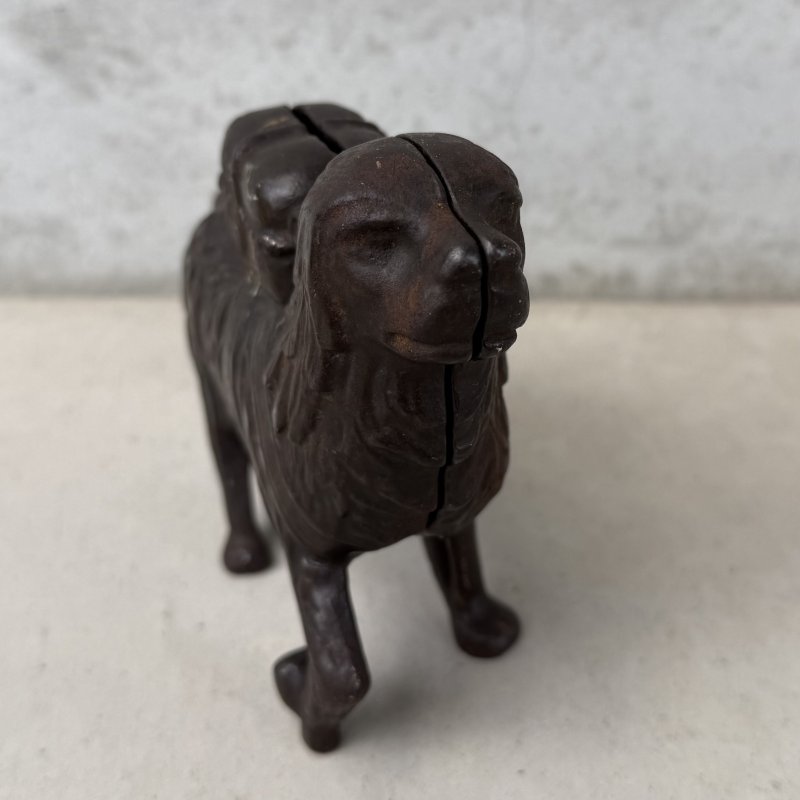 画像8: VINTAGE ANTIQUE A.C.WILLIAMS PIGGY BANK ST BERNARD RESCUE DOG ヴィンテージ アンティーク コインバンク 貯金箱 セントバーナード 犬 / コレクタブル オブジェ キャストアイアン 救助犬 置物 雑貨 鋳物 アメリカ