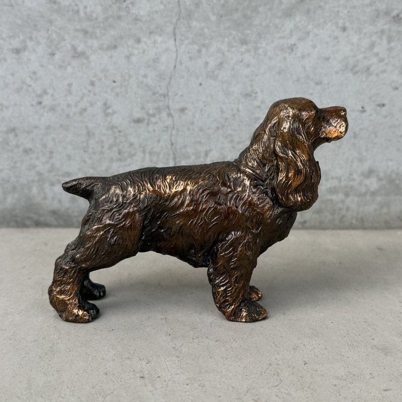 画像4: VINTAGE ANTIQUE DOG ヴィンテージ アンティーク コッカースパニエル 犬 / コレクタブル オブジェ インテリア ディスプレイ キャストアイアン ペーパーウェイト 置物 アメリカ